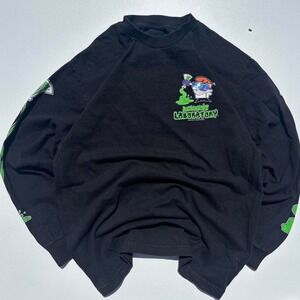 Black cartoon network dexter's laboratory long sleeve shirt - M